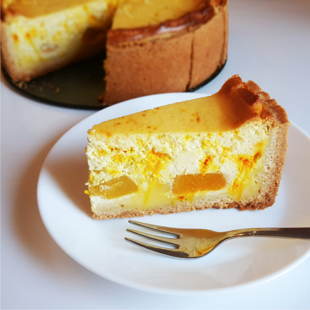 Cheesecake - with - saffron