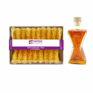 Gift Set - saffron balsamic vinegar with saffron rock...
